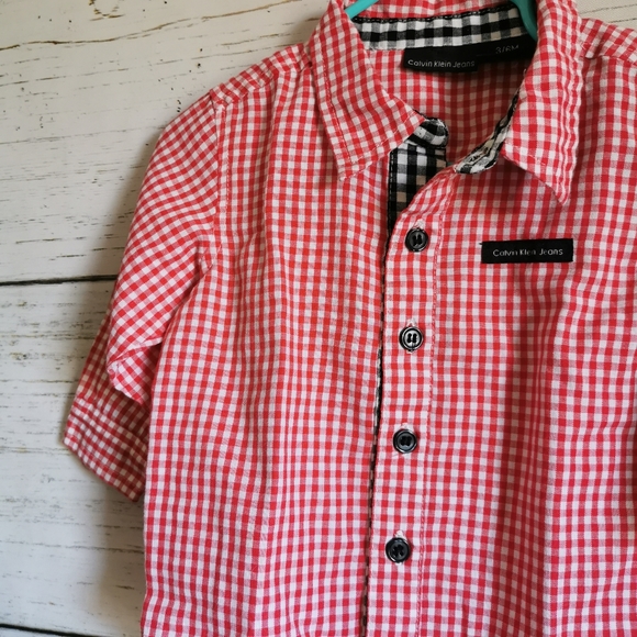 Calvin Klein Button Down Shirt  3-6m - Picture 4 of 4